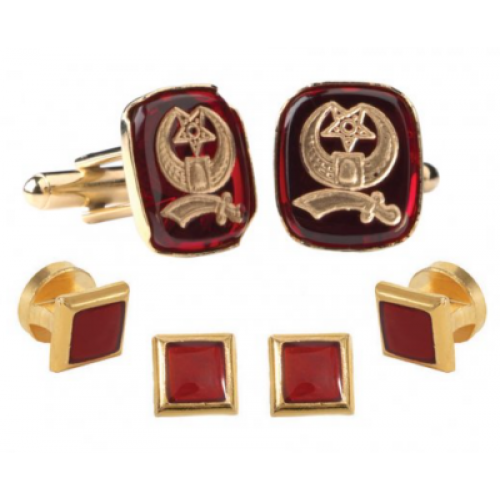 Shriner's Cufflink and Stud Set